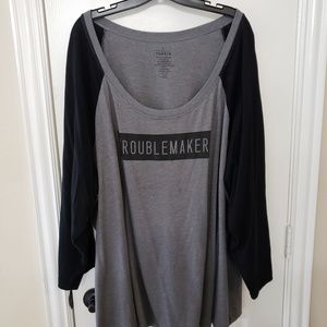 TroubleMaker raglan top!
